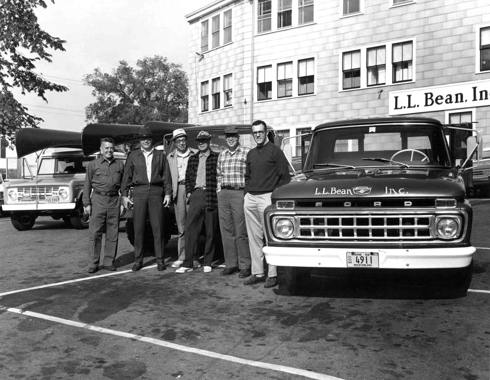 Leon Gorman led this product testing group on an Allagash River canoe trip in 1969. He insisted that managers join him on the trips because “I wanted L.L. Bean’s leadership committed to the outdoors.”