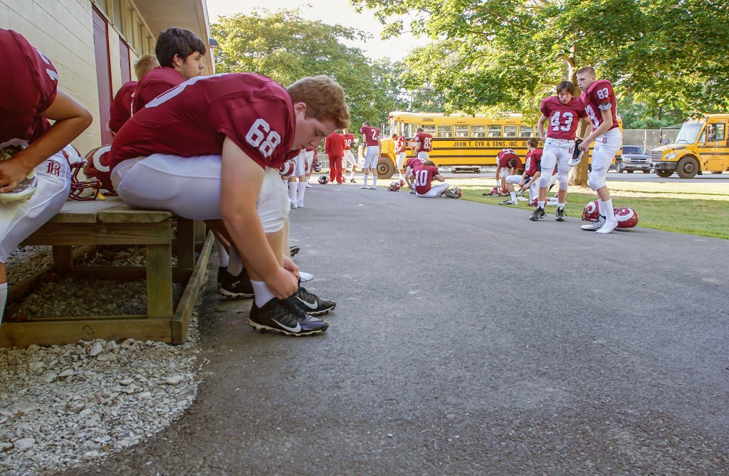 A bus always seems to be in the background for a Bangor High sports team. But remember, opponents also have to make the trip north, and they aren’t as used to it.
Michael C. York/
Special to the Press Herald