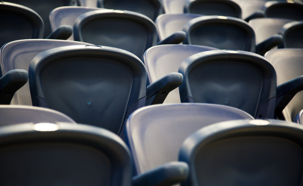 Seats with back. Arm rests. No, this isn’t your father’s Portland Expo, not after an investment made by the Maine Red Claws.