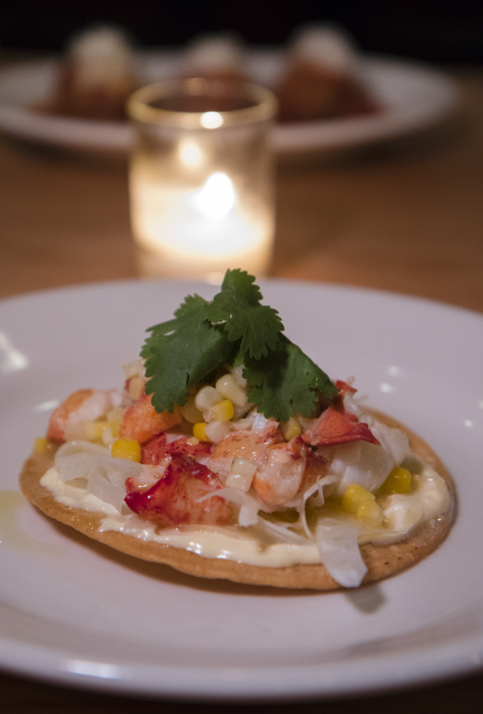 Lobster tostada