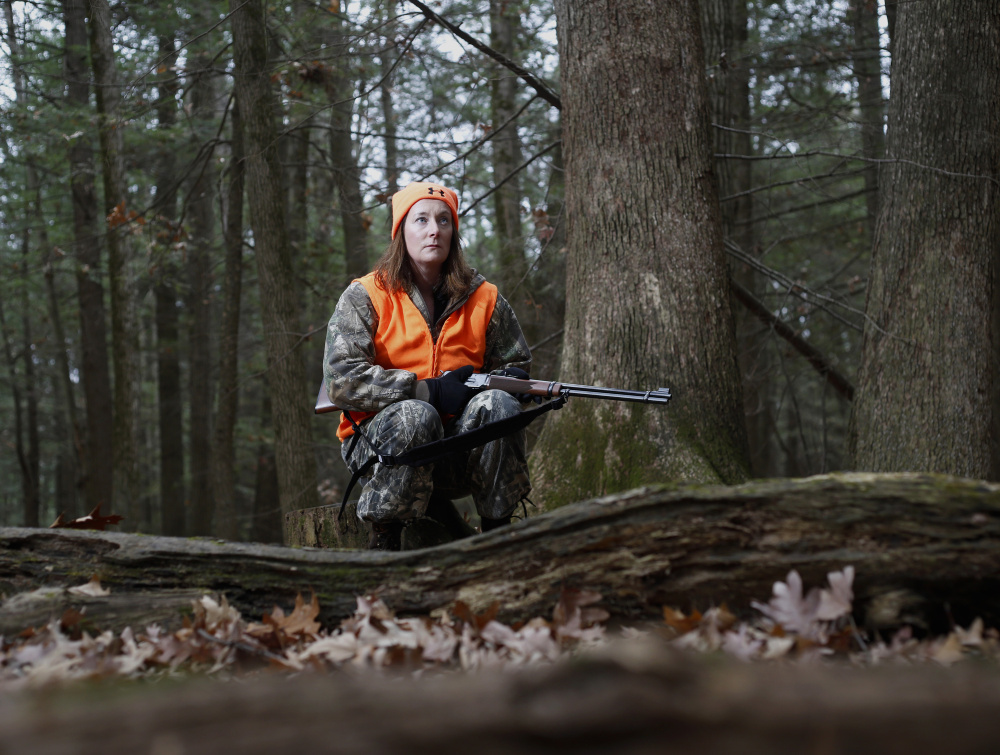 Deirdre Fleming, a Maine resident for 20 years, became a reliable shot after two months of target practice. She sees hunting as a way to help fight deer tick-borne Lyme disease and to provide organic meat for the table.