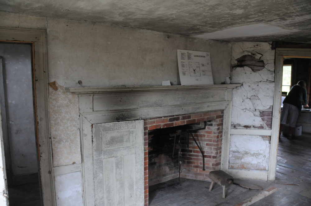 The front living area of historic Pettengill Farm is left in its original state to offer visitors a glimpse of changes the took place in interior design over time.