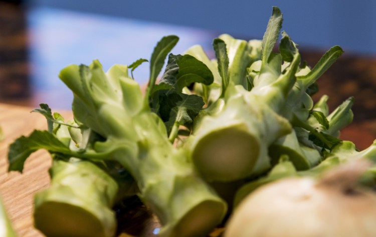 Often overlooked, broccoli stems do the bulk of the work creating the substance in this soup.