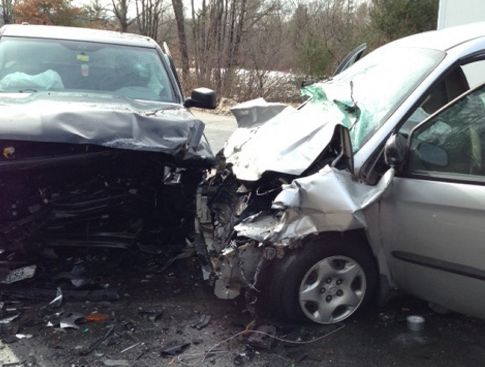 One man was killed and another seriously injured in a two-vehicle crash in Cornish on Thursday.