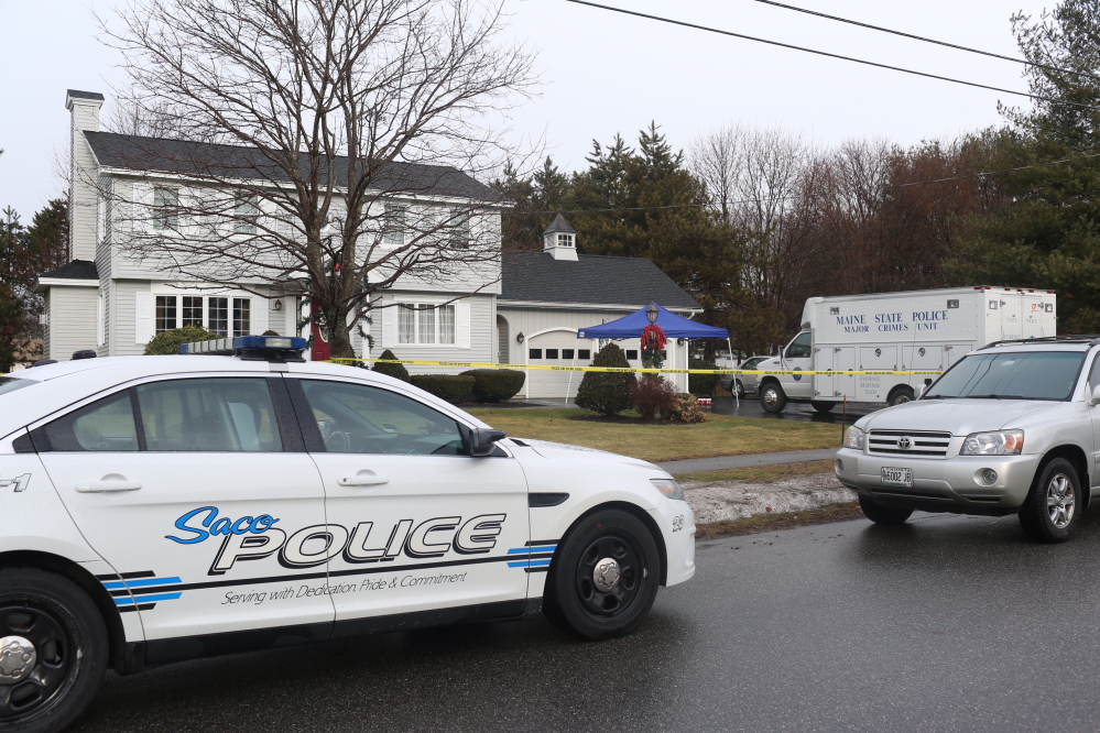 Gregory Owens is accused of breaking into this home in Saco in 2014 and shooting his wife and one of the homeowners.