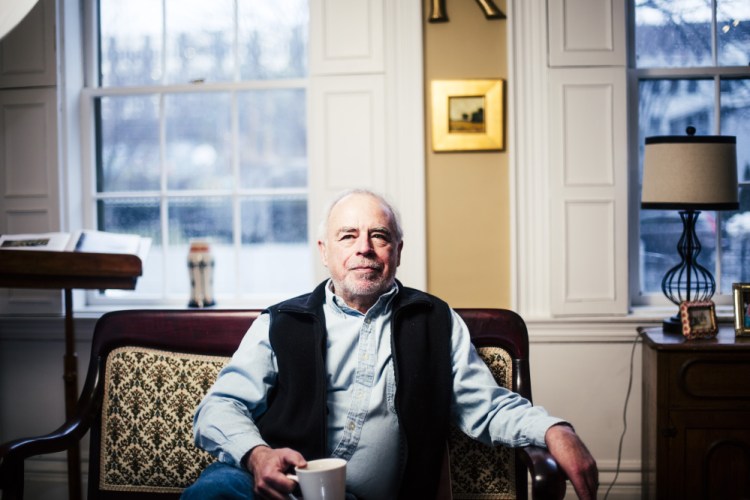 Richard Russo at his home in Portland.