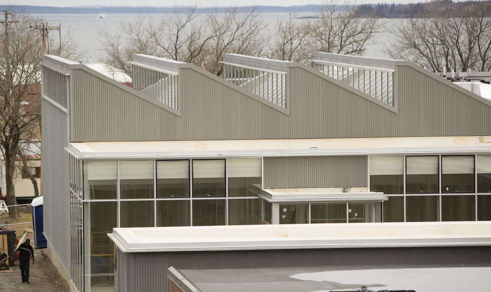 ROCKLAND, ME - MARCH 16: The Center for Maine Contemporary Art building in downtown Rockland, currently under construction, is scheduled to open in June. (Photo by Carl D. Walsh/Staff Photographer)