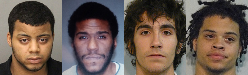 L to R: Reynan Mora, Andre Thomas, Vincent Casazza, Xavier Watson