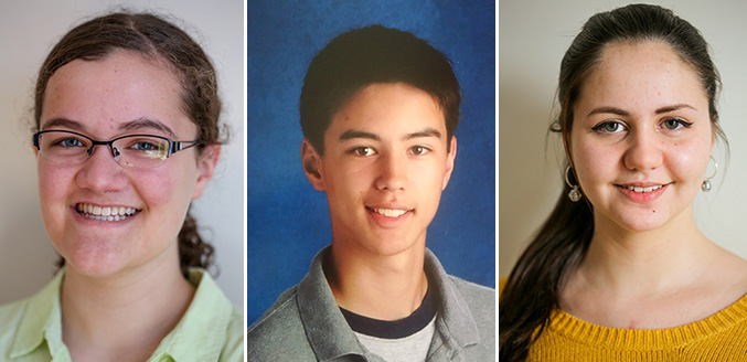 Left to Right: Emma Levy, Greg Nam, Lizzy Lemieux