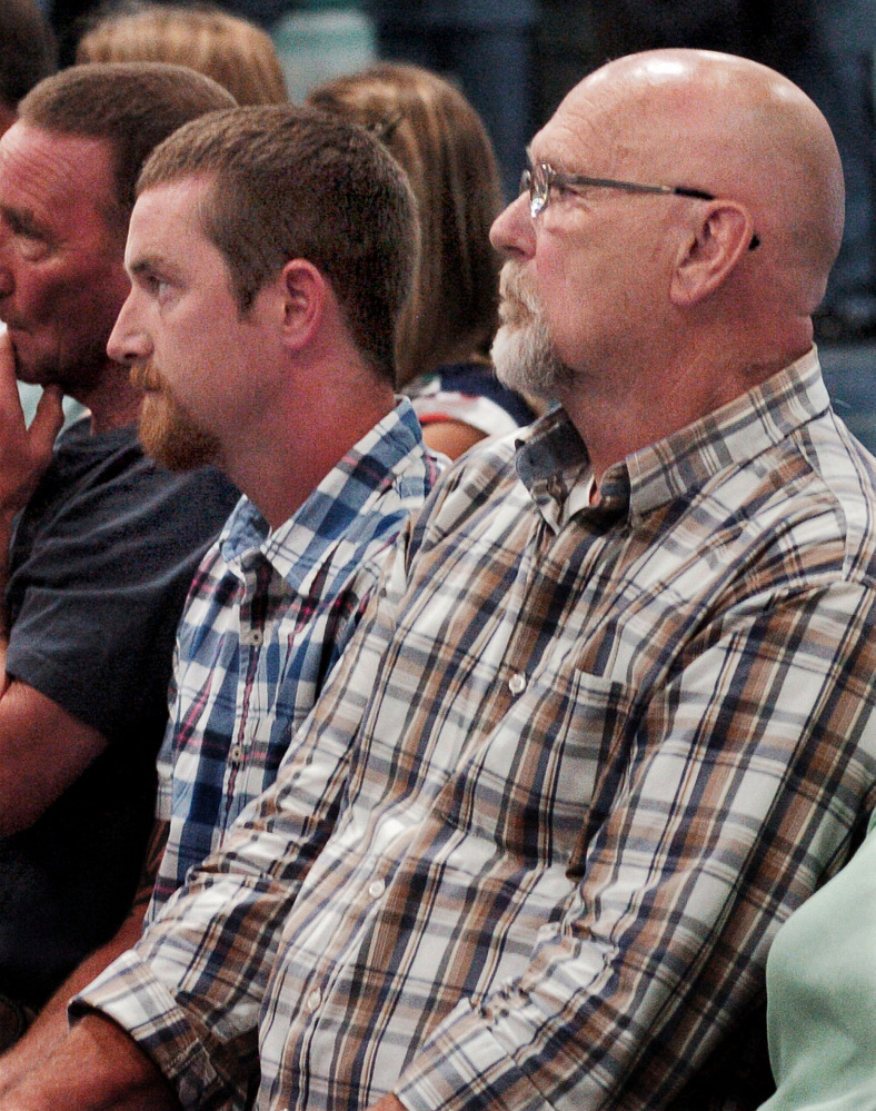 Trevor Hanna, left, of Oakland, and John Dow of Eliot were among citizens honored for their actions and received Special Awards of Commendation during an awards ceremony at the Maine Criminal Justice Academy in Vassalboro on Tuesday. The men were recognized for their quick response that saved the life of a boy involved in a vehicle accident last December.