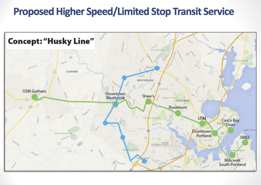 Metro, the regional bus service, is considering these new bus routes linking Gorham and Westbrook to Portland and the Maine Mall.