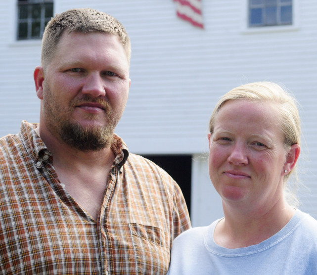 Veterans Walter Morse, left, and Aaron Green-Morse said they chose to settle in Jefferson because they wanted a rural home near the Togus campus of the VA Maine Healthcare System.