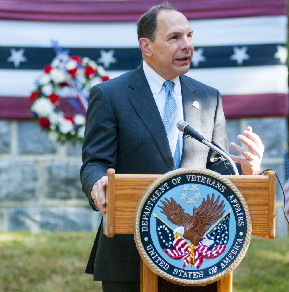 The Veterans Affairs Secretary Robert A. McDonald  during 150th celebration on Saturday at VA Maine Health Care System Togus.