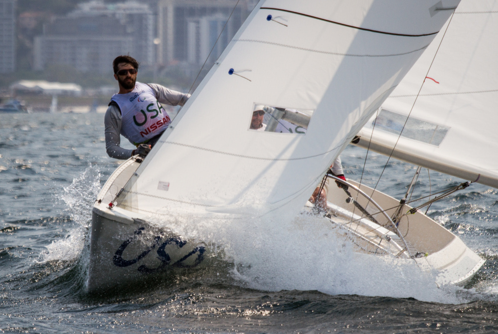 Hugh Freund says his team of sailors "did a lot of homework and we really nailed the start" of the Paralympics Sonar class competition in Rio de Janeiro.