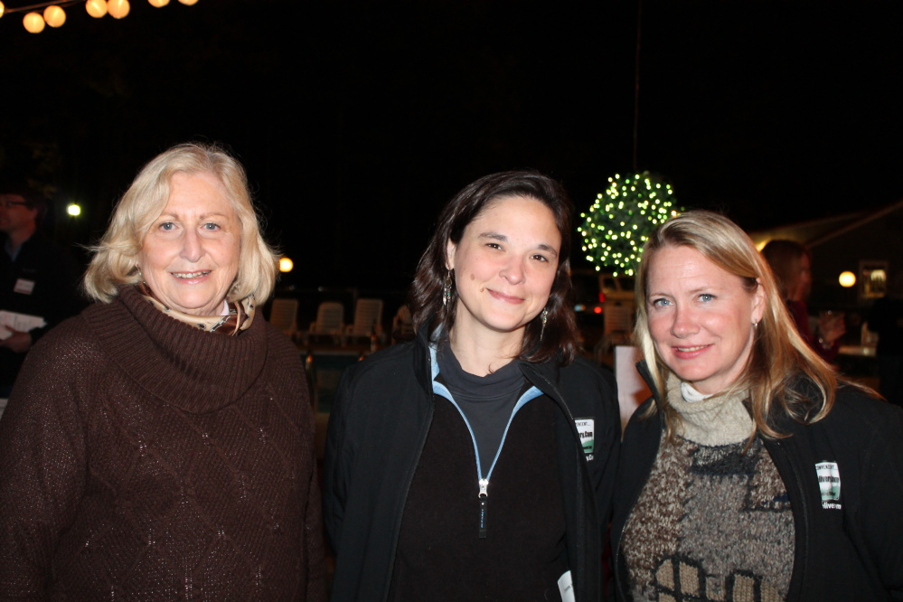 Scarborough resident and candidate for town council, Annalee Rosenblatt, is joined by Ami DeRienzo, founder of mainegrocerydelivery.com, and fellow town council candidate Katy Foley.