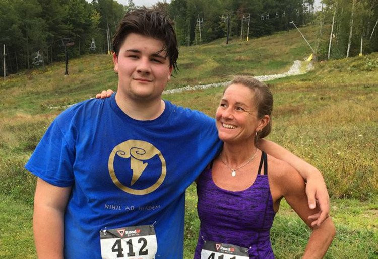 Andrew Balcer, 17, and his mother Alice Balcer, 47, are shown together in a photo posted on her Facebook page in September.