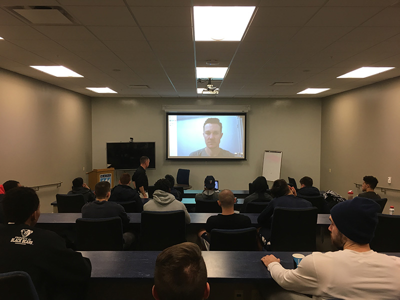 UMaine men's basketball team taking part in Skype discussion Thursday with Chris Mosier, a transgender athlete and member of the U.S. national team in the duathlon.