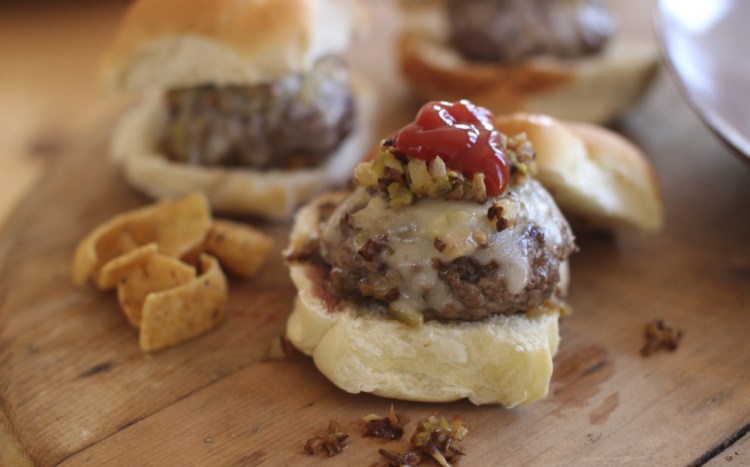 Beer-Steamed Cheese and Mushroom Beef Sliders.