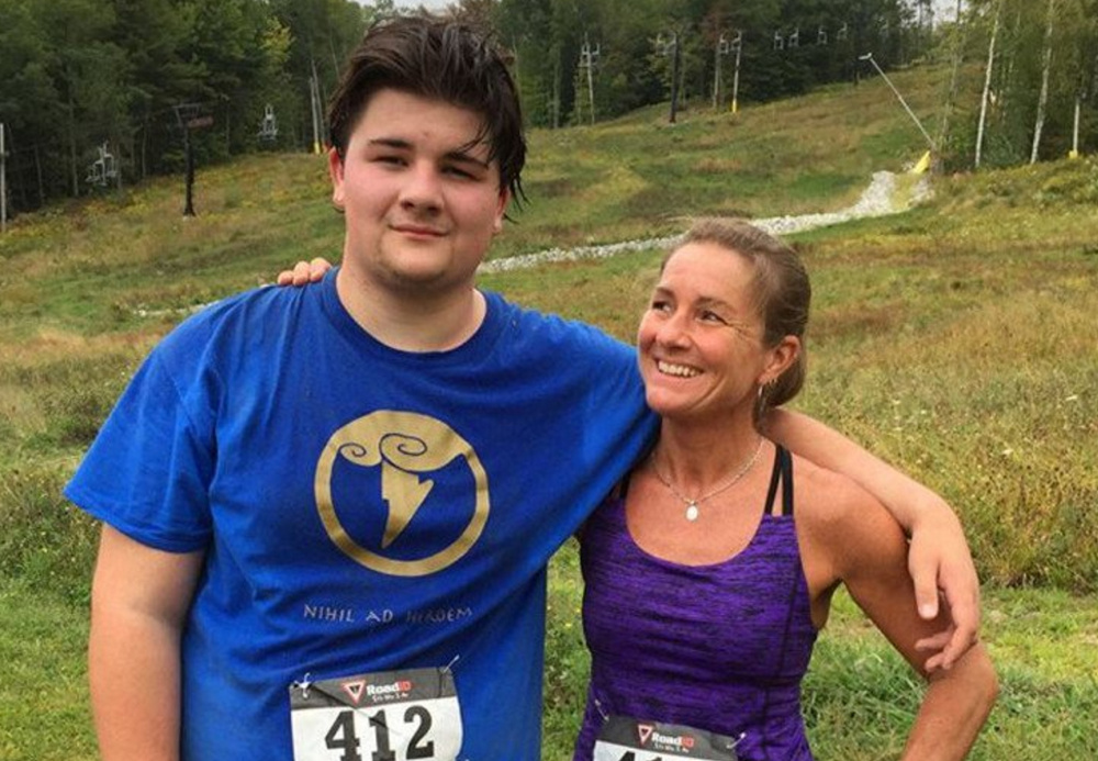 Andrew Balcer and his mother, Alice Balcer, appear together in a photo posted on her Facebook page in September.