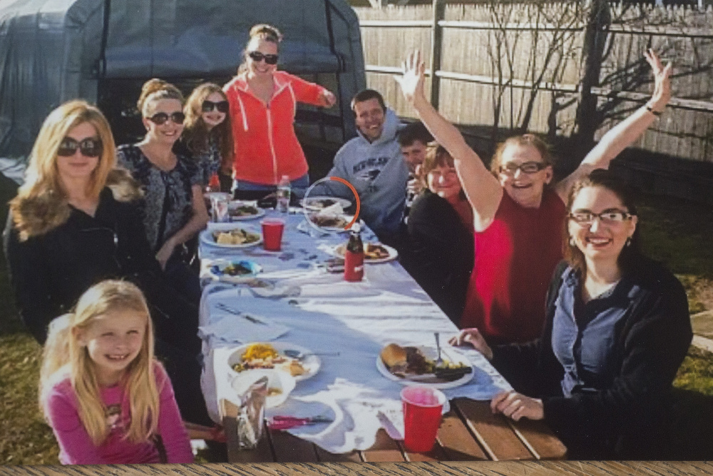 Bryan Combs, who was close with Amber Morrow, said that after eating one night with her family, shown here, it was clear to him that Morrow was loved and protected.