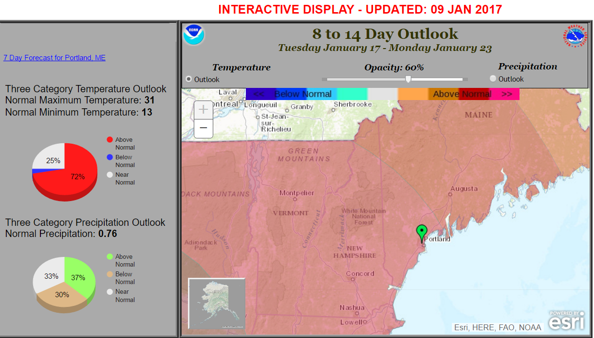 Temperatures during what is typically the coldest period of winter will average much warmer than we would expect. 