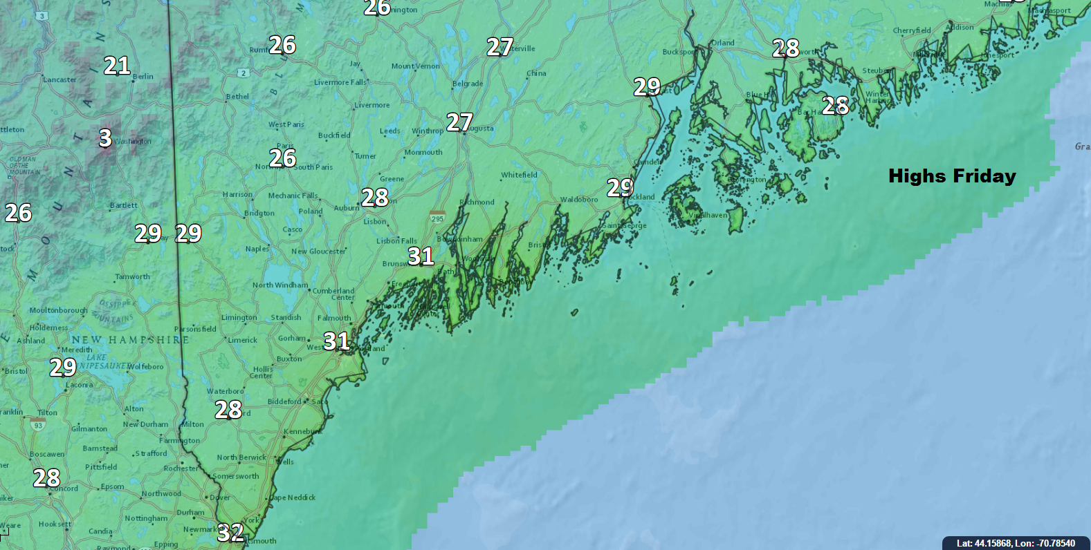 Cold Air Remains In Place This Weekend 
