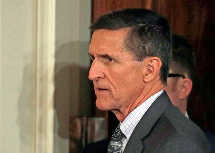 Michael Flynn, seen on the day of his resignation in February, filed paperwork this month indicating that he was a foreign agent during the months when he was a top adviser to Trump's campaign.