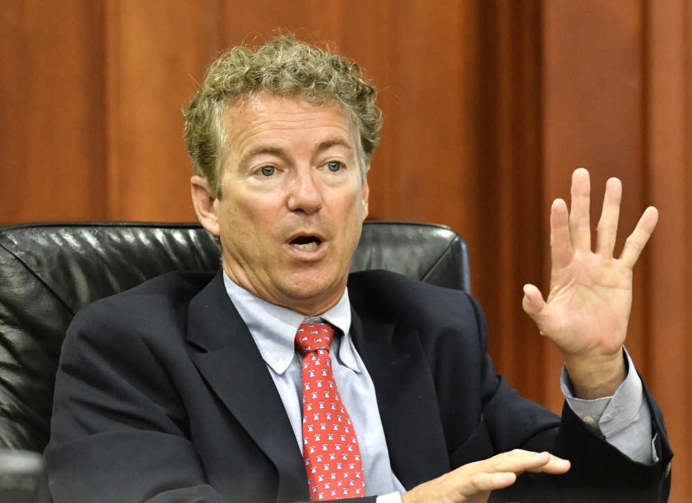 Senator Rand Paul, R-Ky., is sponsoring legislation to restrict Attorney General Jeff Sessions' order demanding more severe penalties for drug offenders.