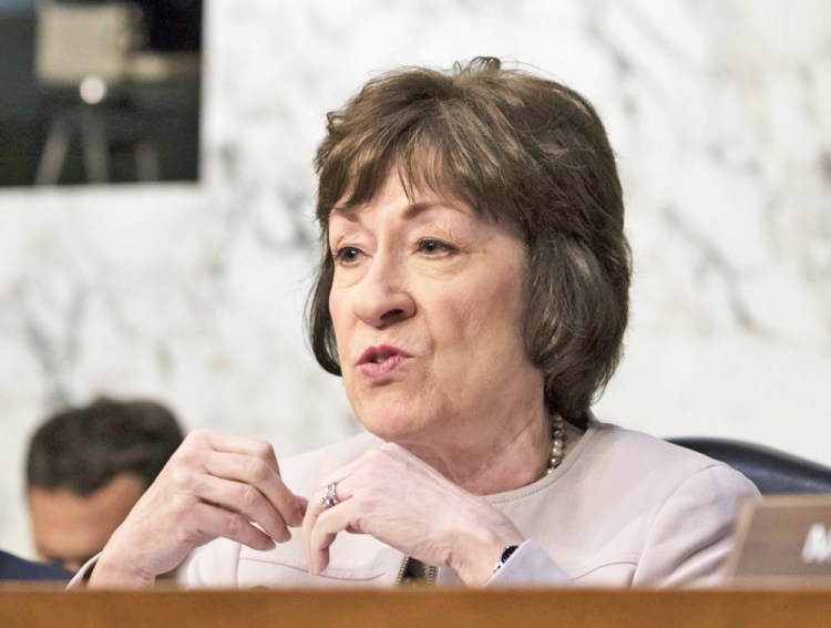 Sen. Susan Collins questions James Comey on June 8.