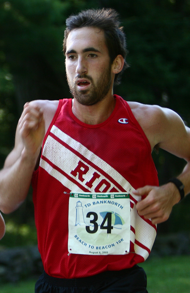 Eric Giddings of South Portland was only 18 years old when he won the Maine men's race in a record time of 30:34.