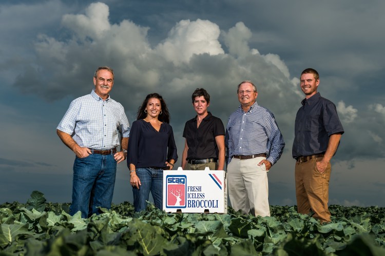 Smith’s Farm dates back to 1859, and its history spans six generations. Pictured are Greg Smith; Tara Smith Vighetti; Emily Smith; Lance Smith, and Zachary Smith. 