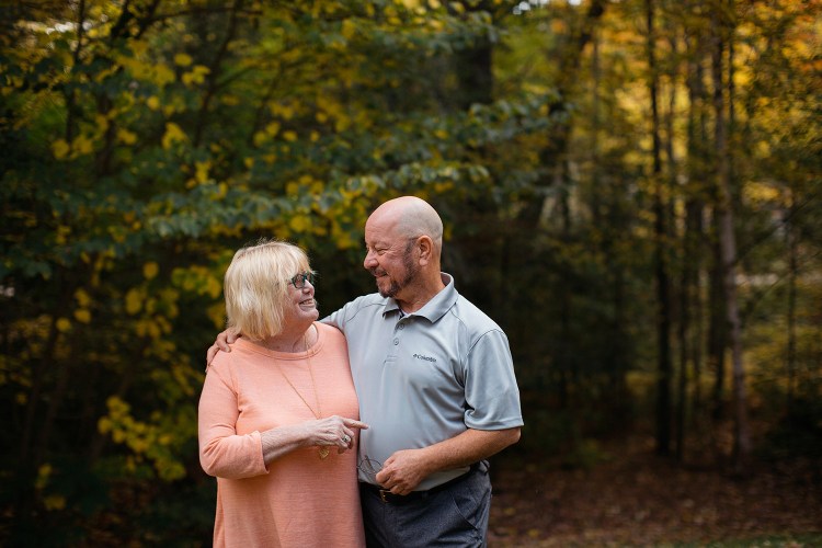 Micheal and Bettianne Delia, seen Monday at their home in Kennebunk. Michael participated in a clinical trial at the Dana-Farber Cancer Institute that used immune therapy to treat his cancer. The couple have been together for 50 years, and Bettianne credits the treatment with helping them to get there.