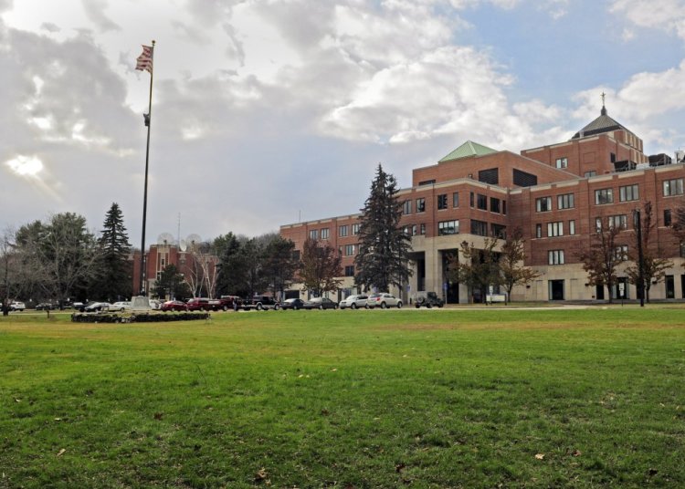 The main hospital building at VA Maine Healthcare Systems-Togus, shown in 2014.