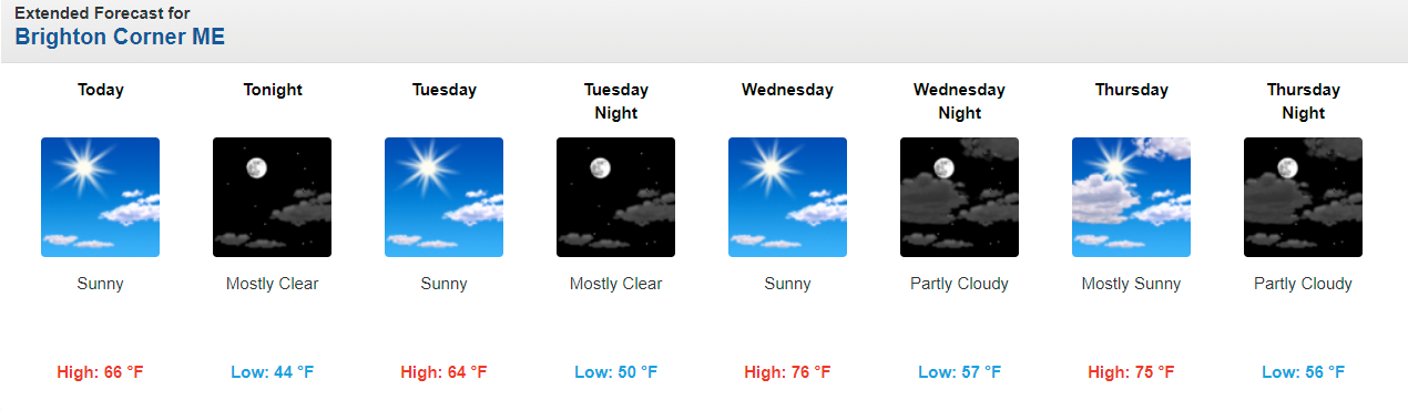 Temperatures could get near 80 well inland Wednesday with mid-70s at the coast. 