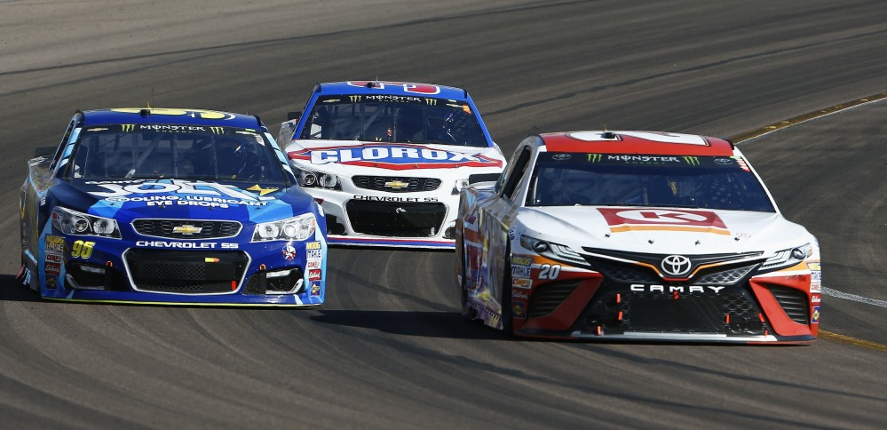 Matt Kenseth, right, drove to his first win of the season Sunday at Phoenix International Raceway. Because Kenseth had already been eliminated from championship contention, the last available spot for championship contenders went to Brad Keselowski, based on points.