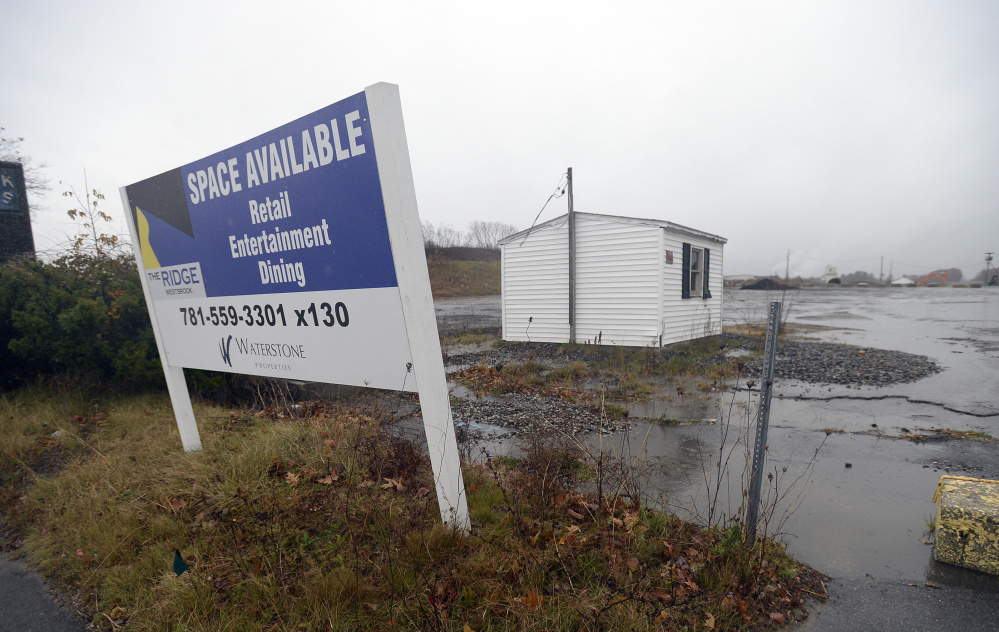 The 80-acre former Pike Industries site is near the intersection of Main Street and Larrabee Road, between two turnpike exits and close to the Portland-Westbrook line.