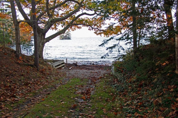 This ramp on Shore Drive is the proposed launching point for the Island Rover. Residents of Shore Drive, which is a private road, oppose the launch. 