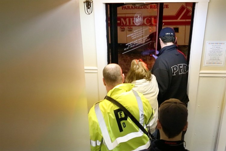 Portland paramedics carry a woman out of the Oxford Street Shelter and into a waiting ambulance in 2014 after the woman suffered an apparent overdose. If homeless people manage to get clean, the temptation to backslide is strong if they keep living on the street because drugs are readily available.