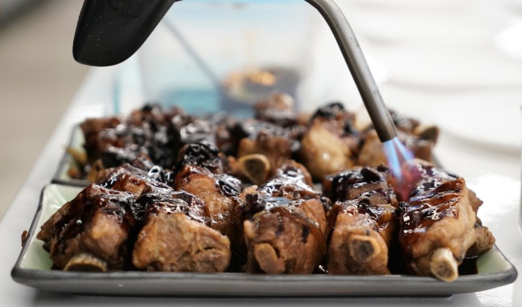 Filipino adobo party ribs