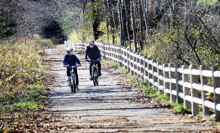 You, too, can enjoy the all-season Eastern Trail, shown here in November 2012, by joining in on a President's Day Nature Walk.