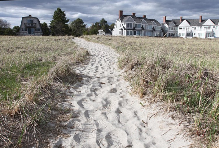 Avenue 2 in Scarborough runs from King Street to Pine Point Beach, between properties owned by Charles P. Gendron, left, and The Gables by the Sea. 