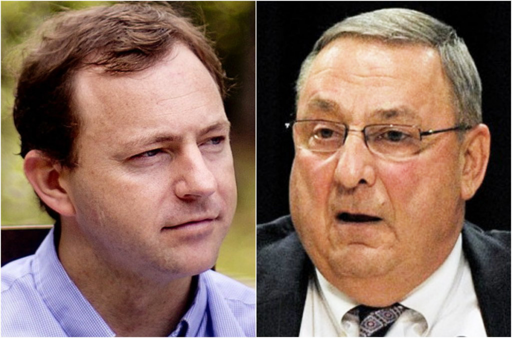 Former House Speaker Mark Eves and Gov. Paul LePage