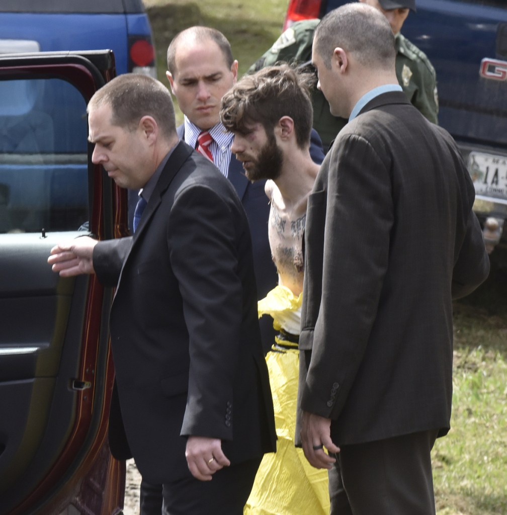 John D. Williams, suspected in the killing of Somerset County Sheriff's Office Cpl. Eugene Cole, is led away in handcuffs after his capture in Fairfield last Saturday. A letter writer says being arrested is not a suggestion or request.