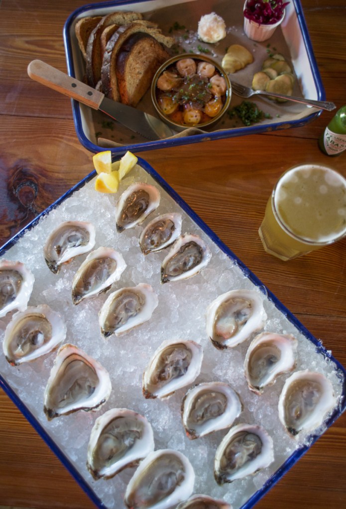 The Shop serves a rotating selection of shellfish from the region, all priced at $1.50 apiece.