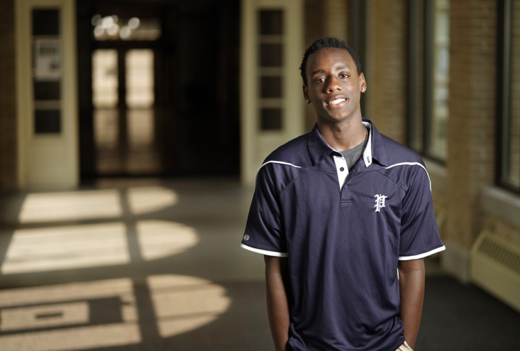 Klein Ngoga came from Burundi in 2013. When he entered school, he asked for tougher classes and became a top student at Portland High School. He says of his time living in a family shelter, "It was a rough patch, but that's life. You have to go through things like that to become a better person."