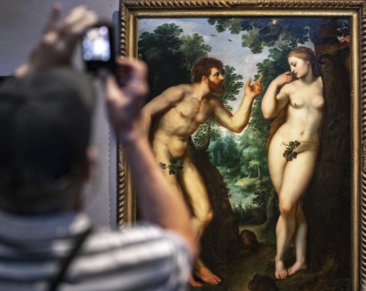 "Adam and Eve," by Peter Paul Rubens in Antwerp, Belgium. Facebook won't promote nude art even if it's educational.