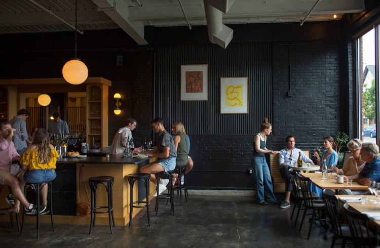 The dining room and bar at Drifters Wife, one of the restaurants noted by Bon Appetit as it named Portland its Restaurant City of the Year.