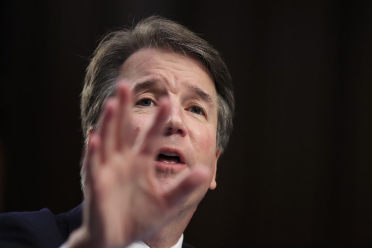 Supreme Court nominee Brett Kavanaugh testifies before the Senate Judiciary Committee on Capitol Hill in Washington on Sept. 5.