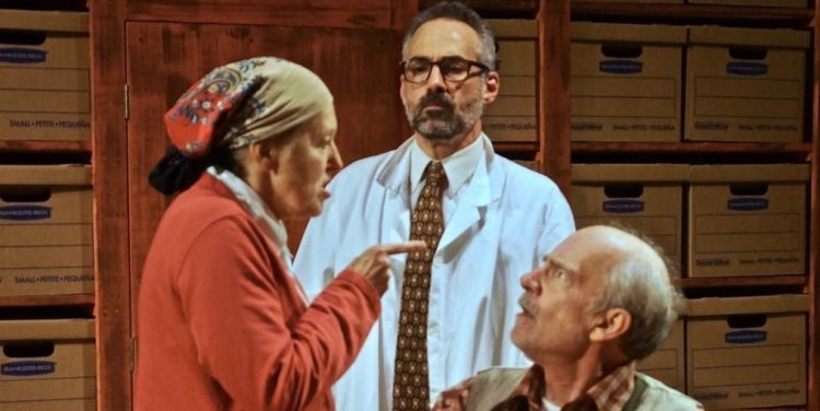 Tootie Van Reenen, Mark Rubin and Payne Ratner in "The Language Archive."