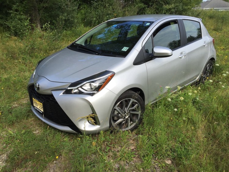 Measuring 154 inches long, the Yaris competes against the Chevy Spark, the Honda Fit and the Hyundai Kona. Photo by Tim Plouff.